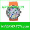 Silicone Quartz Diamond watch-NFSP018