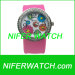 Silicone Quartz Diamond watch-NFSP018