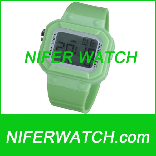 Silicone digital wrist watch-NFSP019