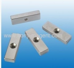 sintered nefeb block magnet with centre hole