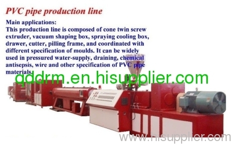 PVC pipe production line/PVC pipe making unit