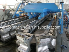 Plastic double wall corrugated pipe machine