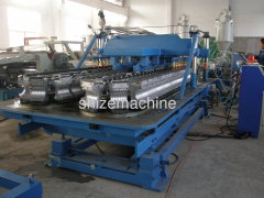 Plastic double wall corrugated pipe machine