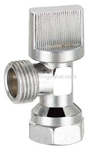 Angle valve with flange