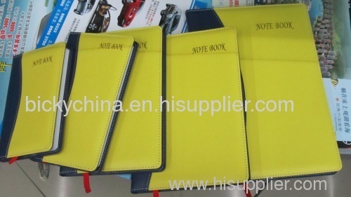 note book diary pu leather handlework new design note pad