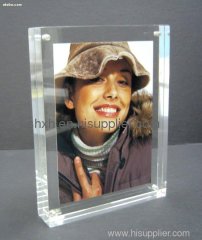 High quality clear acrylic photo frame with magnets