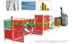 plastic single wall corrugated pipe production line