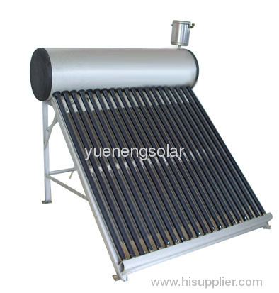 pressurized solar water heater with heat pipe