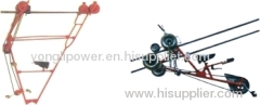 1-1.5kn Two -conductor bundle line cart overhead power line aerial spacer trolley cart