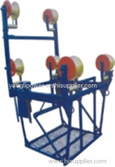 4 bundled conductor trolly cart for overhead line operation