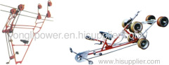 4 bundled conductor trolly cart for overhead line operation