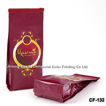 coffee bag with tin tie