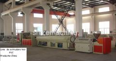 Plastic extruder line