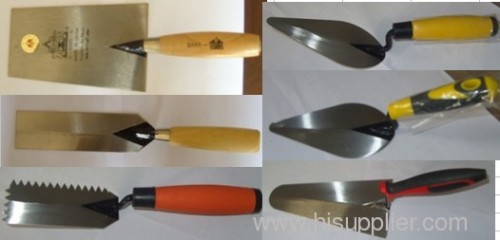 bricklaying trowel with plastic handle