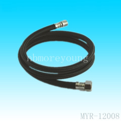 black nylon braided hose/pipe