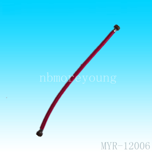 PA red braided hose