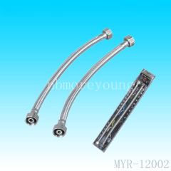 Stainless steel/nylon braided shower pipe
