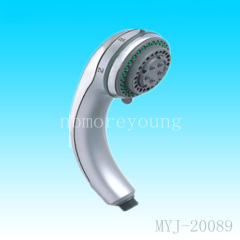 bathroom round silver hand shower head