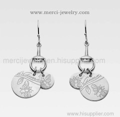 silver fashion earring wholesale