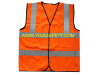 High visibility reflective safety vest for men or women