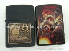 Grid Arenaceous Spray Painting Sticker Cigarette Lighter and Berlinblack Printing Cigarette Lighter