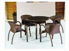 out door ratten table set