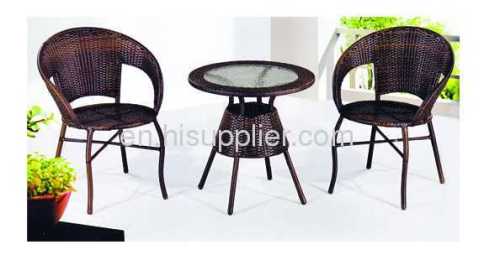 out door ratten table set