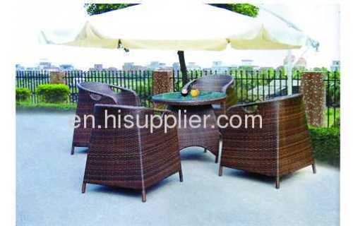 out door ratten table set