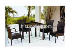 out door ratten table set