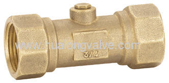 Brass spring check valve