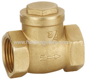 Brass swing check valve