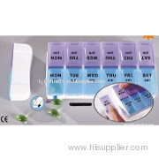 14pcs Plastic pill box, removable