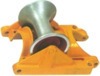 Cast aluminum supported cable ground roller pulley block