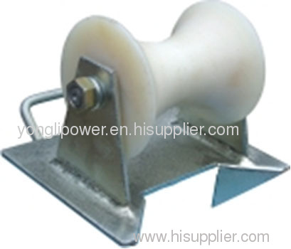 dimension pithead cable protection roller pulley block