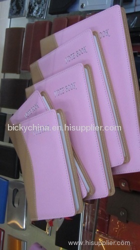 Promotional advanced notepad diary faux leather cover