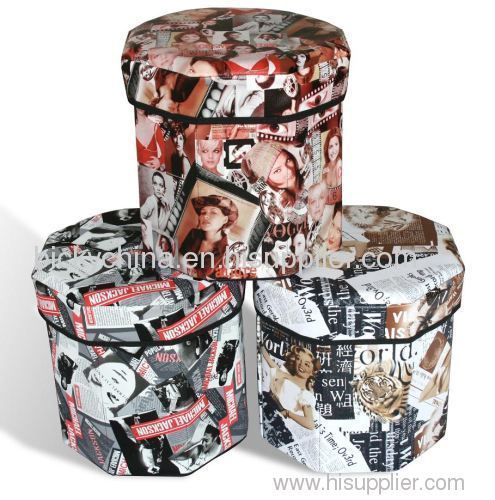 non woven storage stools foldable reusable recycled home