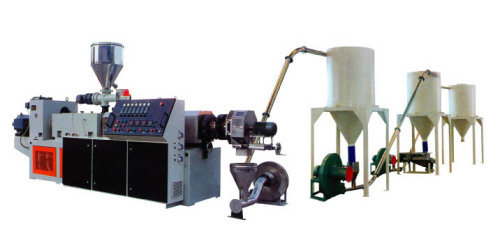 Conical screw extruder