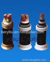 PVC insulated power cable of rated voltage 0.6/1kV