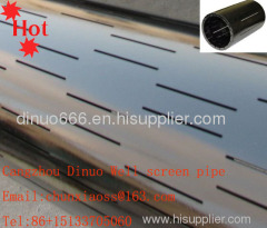 Slotted Screen Pipe /Slotted Liner /Screen Pipe/Water well screen pipe