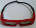 Professional 3D shutter glasses for cinema with rubber earpiece