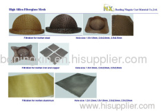 Refractory cloth filter,silica mesh casting filter