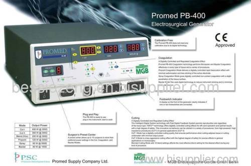 Medical Eelctrosurgical generator PB400