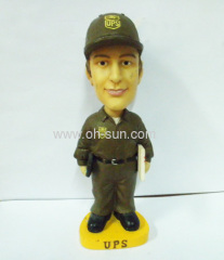 Resin UPS Clerks Bobble heads figurines