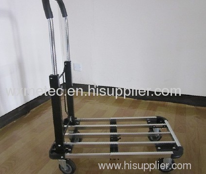 Folding platform hand trolley