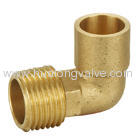 Brass male elbow