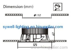 5W LED Recessed Down lighting