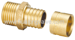 brass pex fittingmale