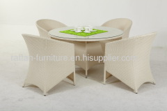 Outdoor wicker furniture dining table&chair set