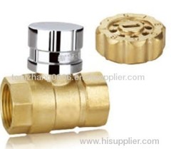 Brass Magnetic Lockable Ball Valve BS21 Standard