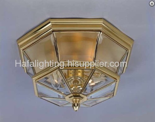 Luxury European ceiling lamp,Decrative bright brass lighting for indoor and ourdoor